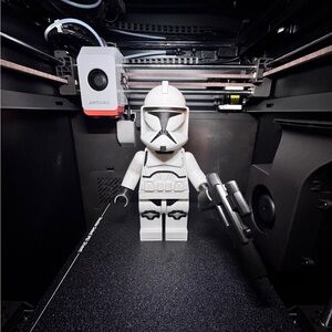 3D Printed LEGO Star Wars Republic Clone Trooper (with Blaster